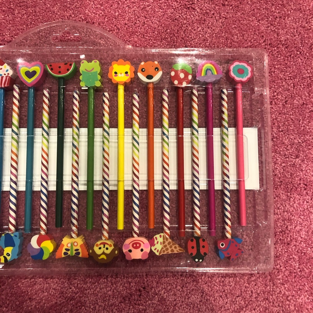 Pencil Party Pack 48PC Pencil Set With Fun Erasers - Picture 8 of 8